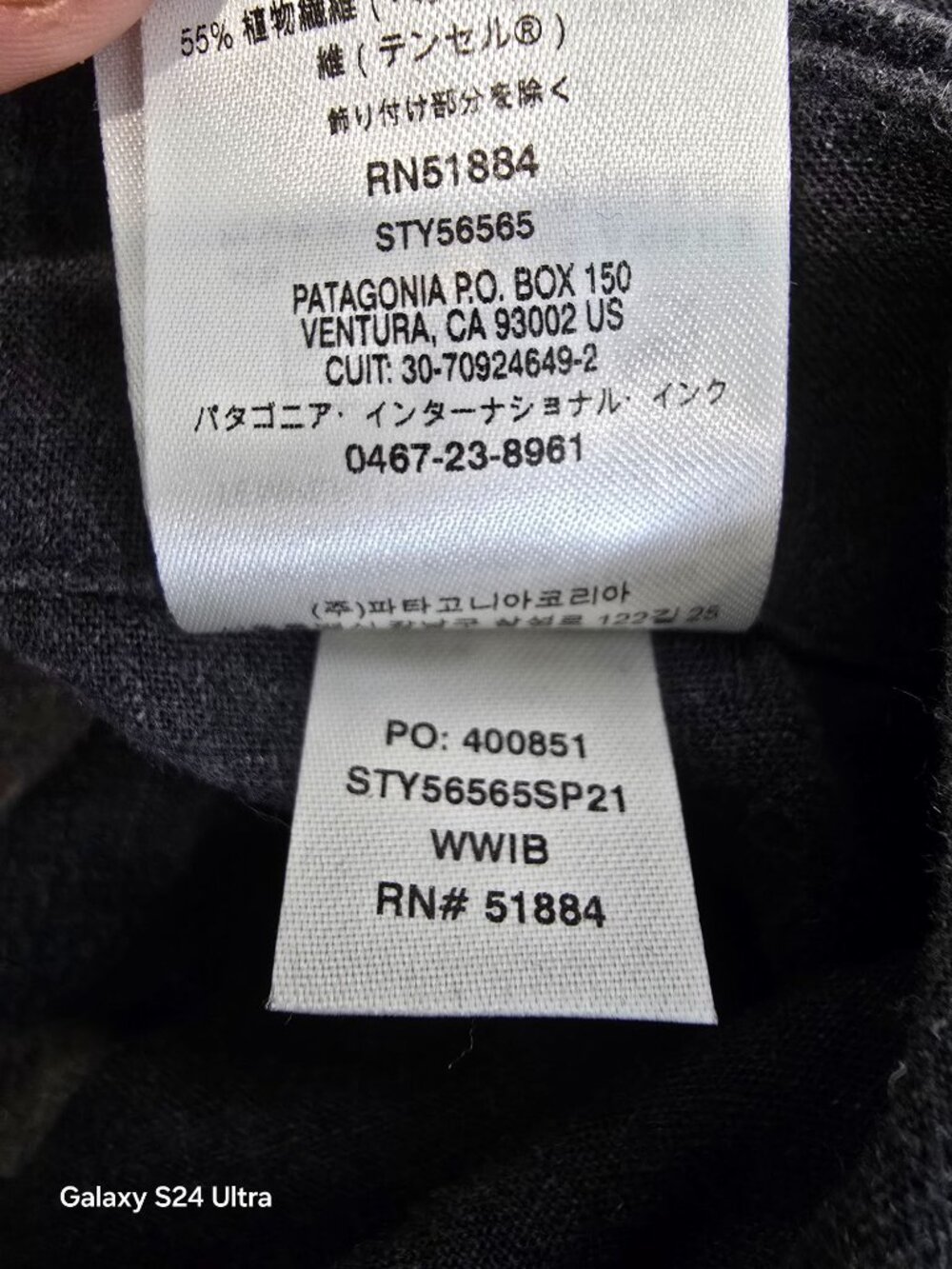 Patagonia women's wide leg black trousers size s - Picture 8 of 9